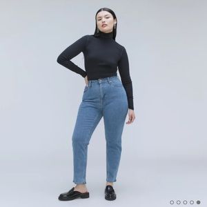 Everlane Curvy Cheeky Jean. Size 28 with cropped inseam (26.5in)
